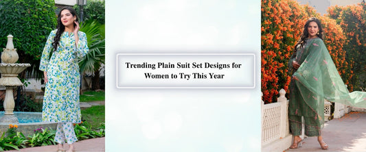 Trending Plain Suit Set Designs for Women to Try This Year