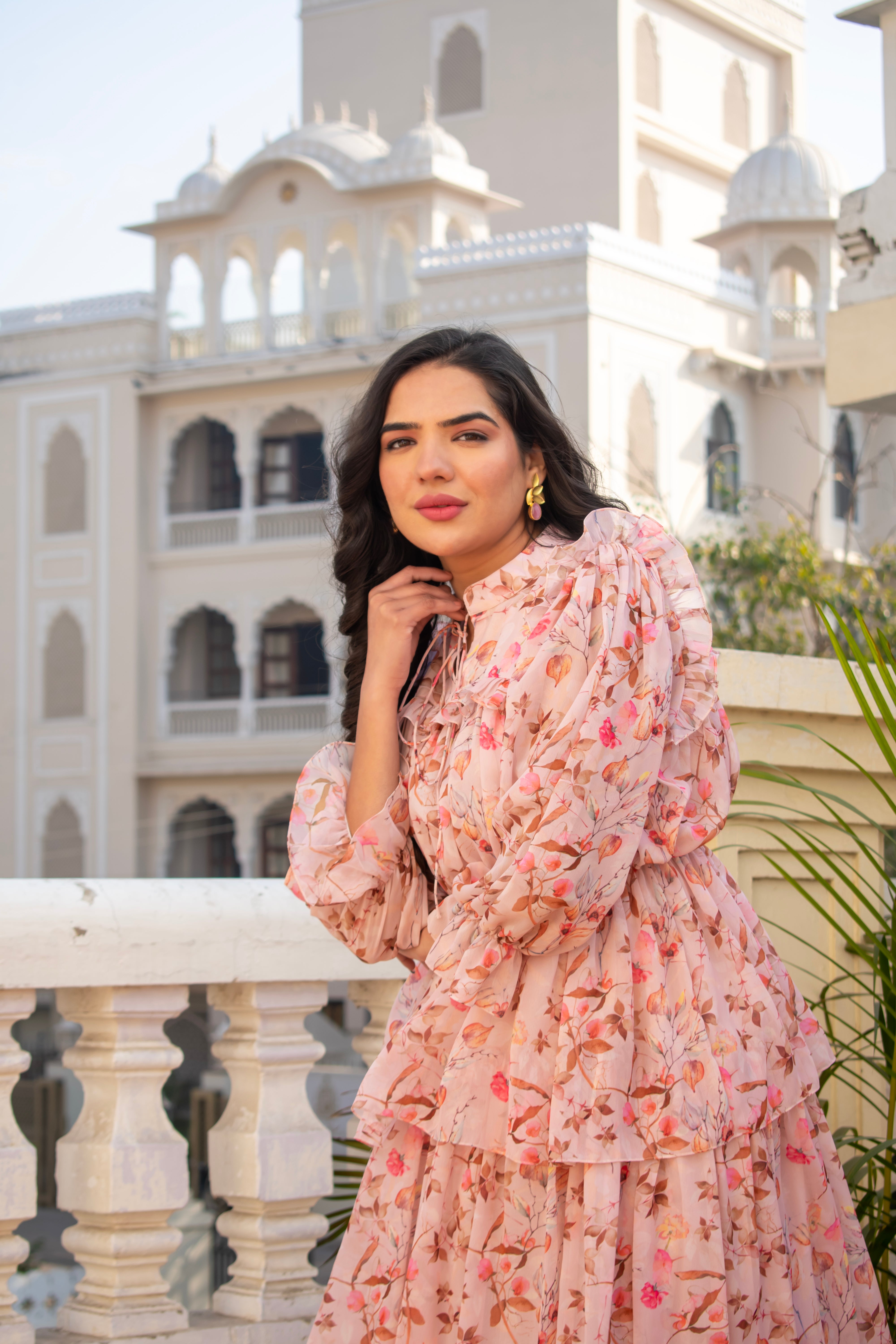 Pink Floral Dress