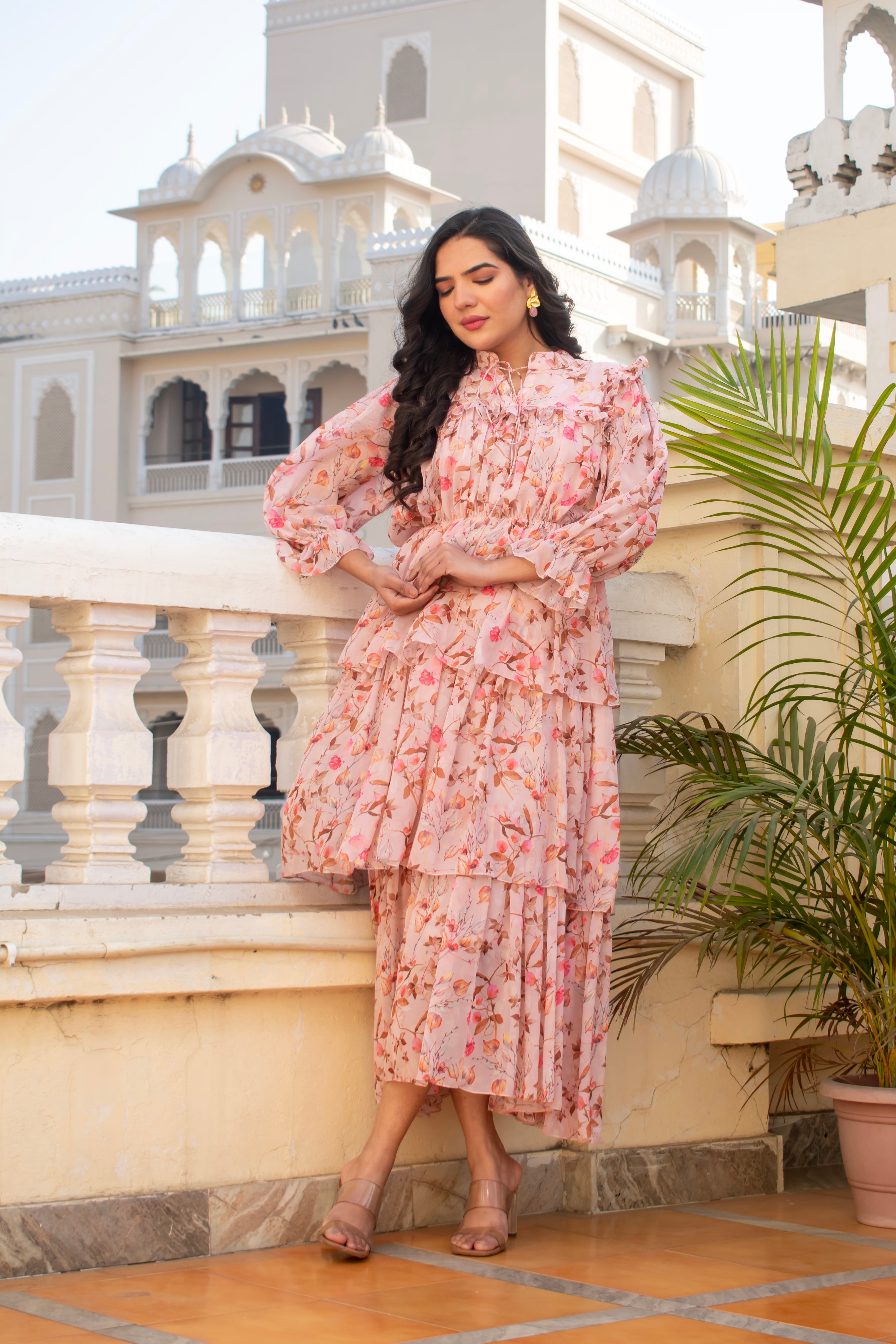 Pink Floral Dress