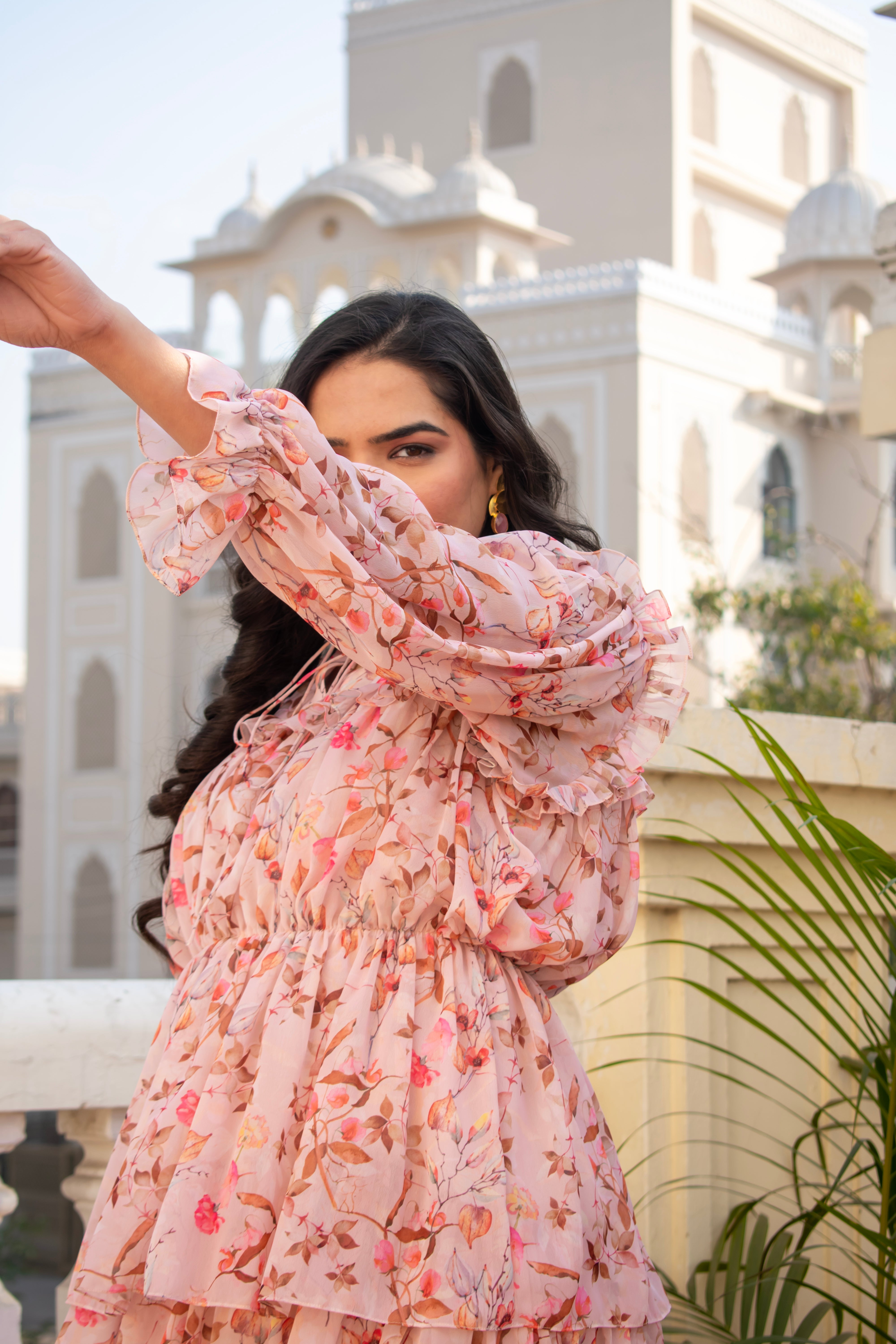 Pink Floral Dress